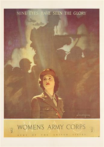 World War II: American Womens Involvement in the Conflict. Three Off-set Color Lithographic Posters.